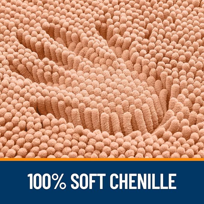 OLANLY Large Bathroom Rugs 47x32, Extra Soft Absorbent Chenille Bath Rugs - Image 3