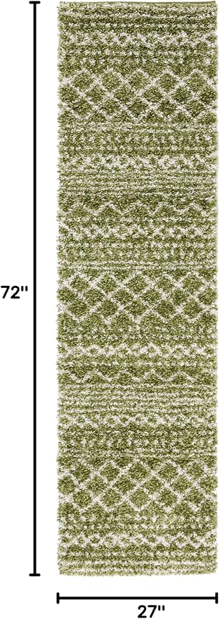 SAFAVIEH Arizona Shag Collection Runner Rug - Image 2
