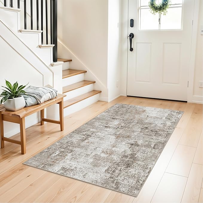 3x4 Washable Entryway Area Rug by ZHXXUJ