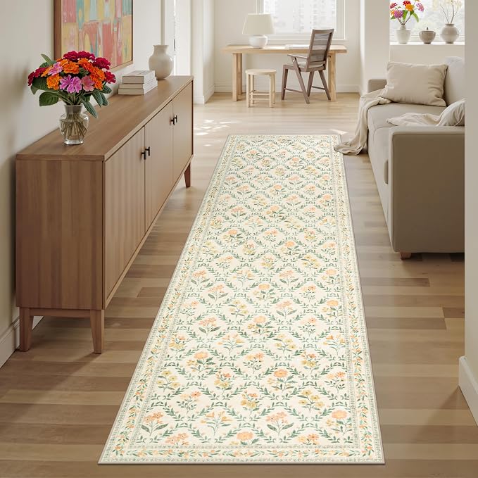 Runner Rug for Entryway: 2.6x10 Kitchen Rugs Non Slip Washable Ultra-Thin Soft - Image 6