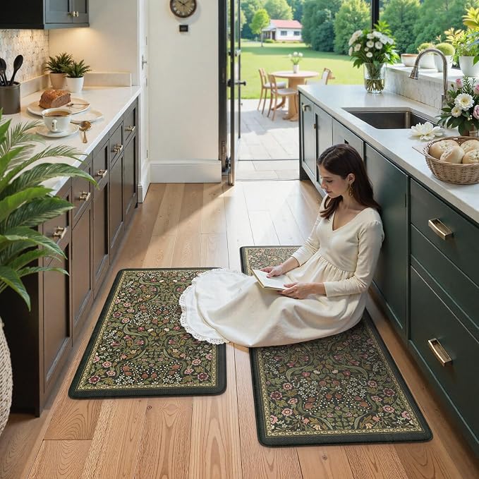 Collive Kitchen Mats for Floor 2PCS, Cushioned Anti Fatigue Rugs Non-Slip - Image 7