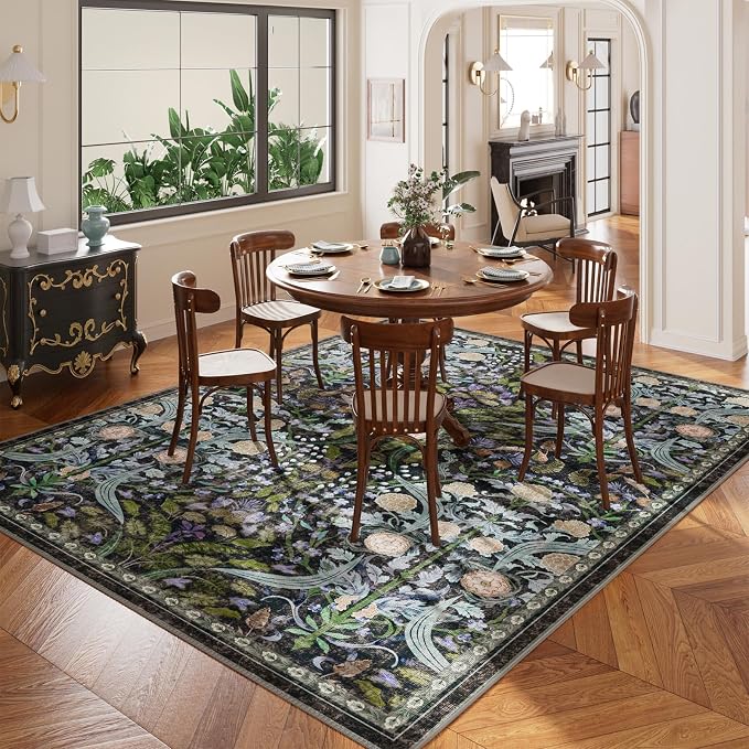 AMTOVO 8x10 Washable Area Rugs for Living Room, Non-Slip&Non-Shedding Large - Image 4