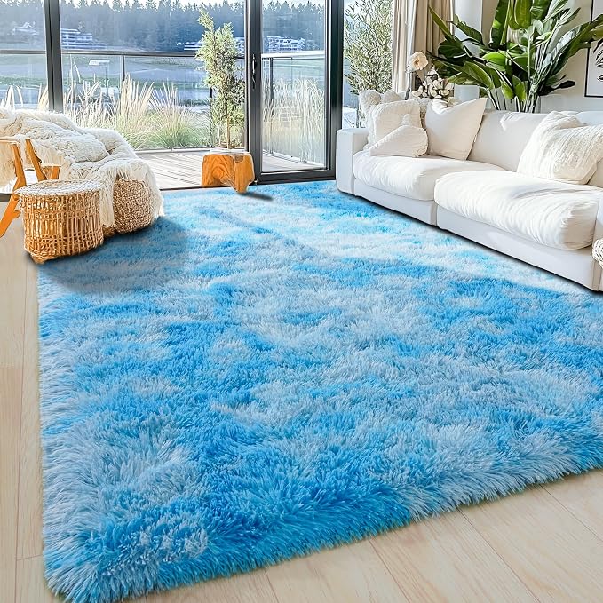 5x7 Fluffy Fuzzy Area Rug for Living Room Bedroom, Ultra Soft Rugs for Living - Image 6