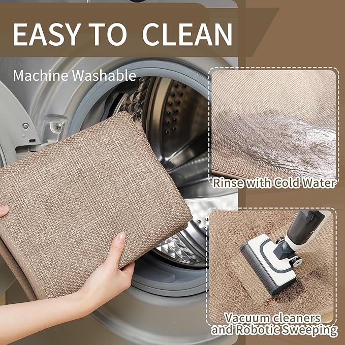 YDKGL Kitchen mats for Floor Water and Oil Absorbent Runner Rugs for Kitchen - Image 3