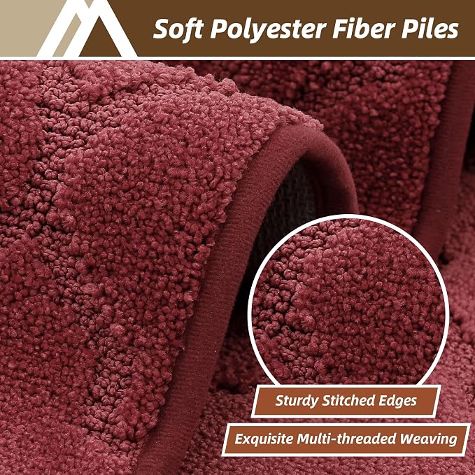 COSY HOMEER Kitchen Rugs 24"x36" Non-Slip Washable Kitchen Mats - Image 3