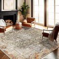 CHAMPLANT Area Rug 6'x9' Washable Vintage Traditional Floor Cover Thin Retro by CHAMPLANT