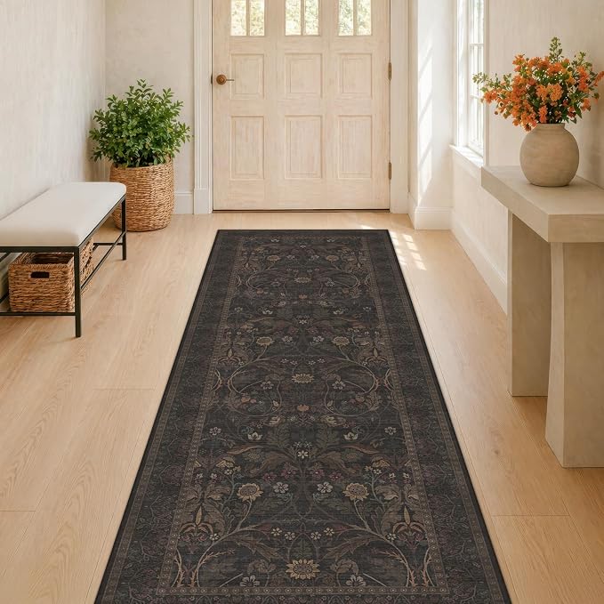 Washable Hallway Runner Rug 2'6"x8' by Evyhood