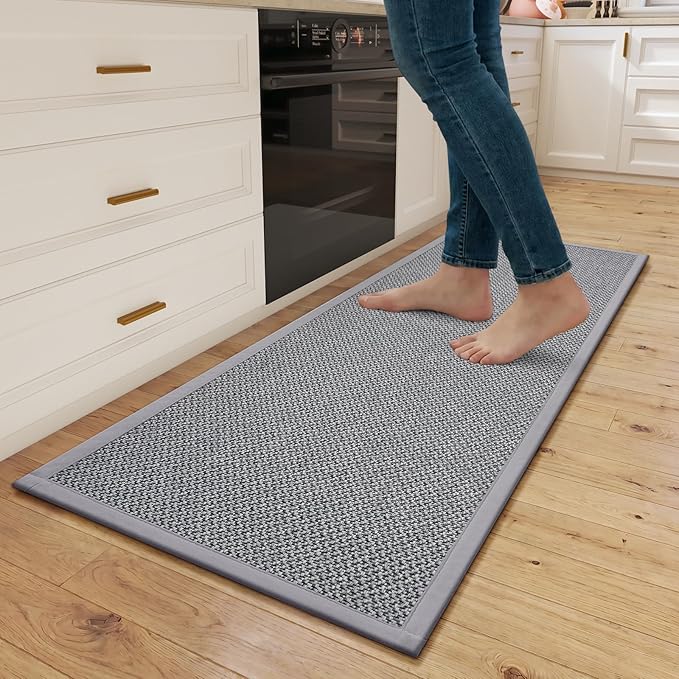Kitchen Rugs Non-Slip and Washable, Kitchen Mats by QiCaiJia