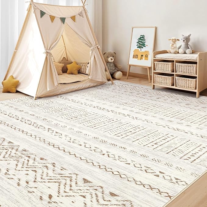 cotiled 5x8 Area Rugs Living Room Rug: Washable Boho Rugs - Image 8