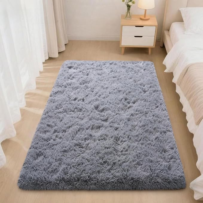 Mugorn 2x3 Rugs for Bedroom, Fluffy Area Rugs for Living Room, Soft Shag Kids - Image 2