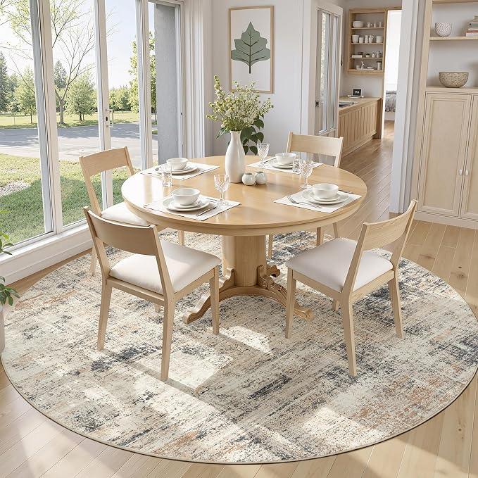 Lofus 8ft Area Rugs for Living Room, Soft Abstract Carpets for Bedroom Dining - Image 3