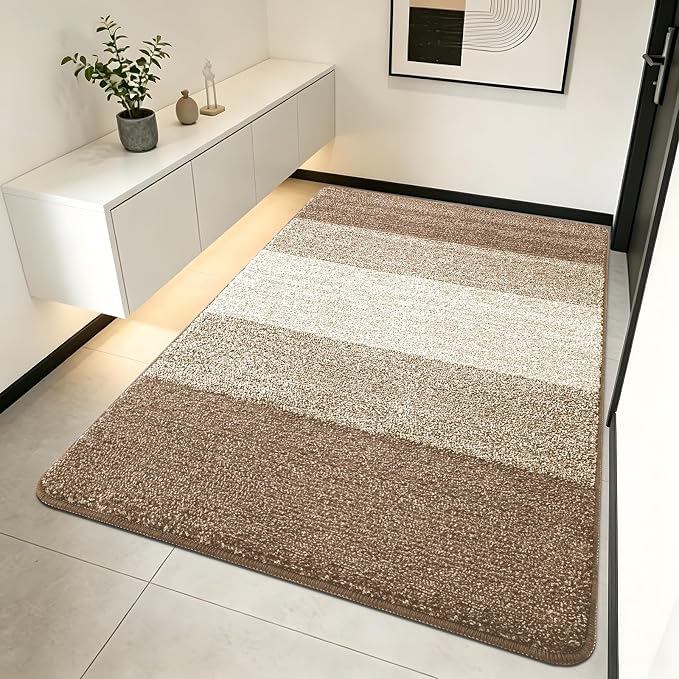 Kitinjoy Indoor Outdoor Door Mat, 70x32 Non-Slip Absorbent Dirt Trapper by Kitinjoy