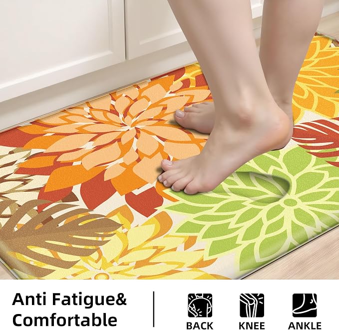 Arenarug Kitchen Mats for Floor 2PCS Cushioned Anti Fatigue Kitchen Mats - Image 4