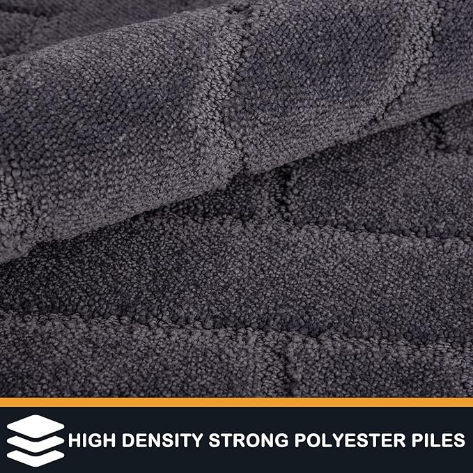 PURRUGS Dirt Trapping Door Mat 48" x 48", Non-Slip Machine Washable Entry Rug - Image 3