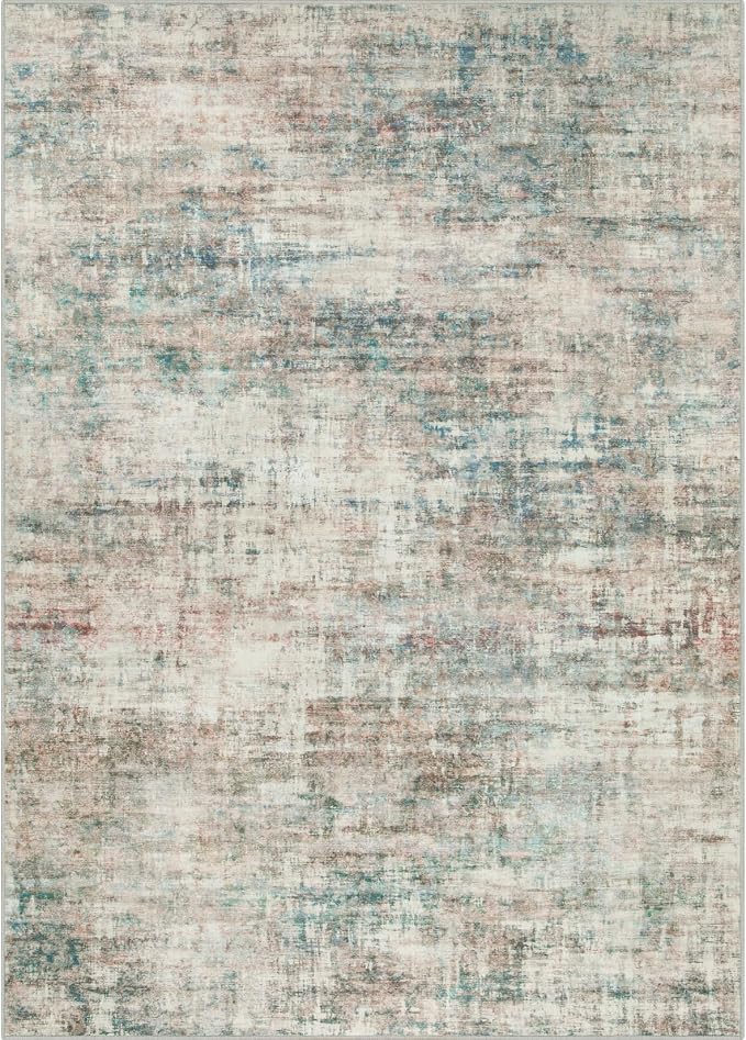 4x6 Area Rugs Washable Rug: Modern Abstract Living Room Rug Soft Anti-Skid Thin - Image 8