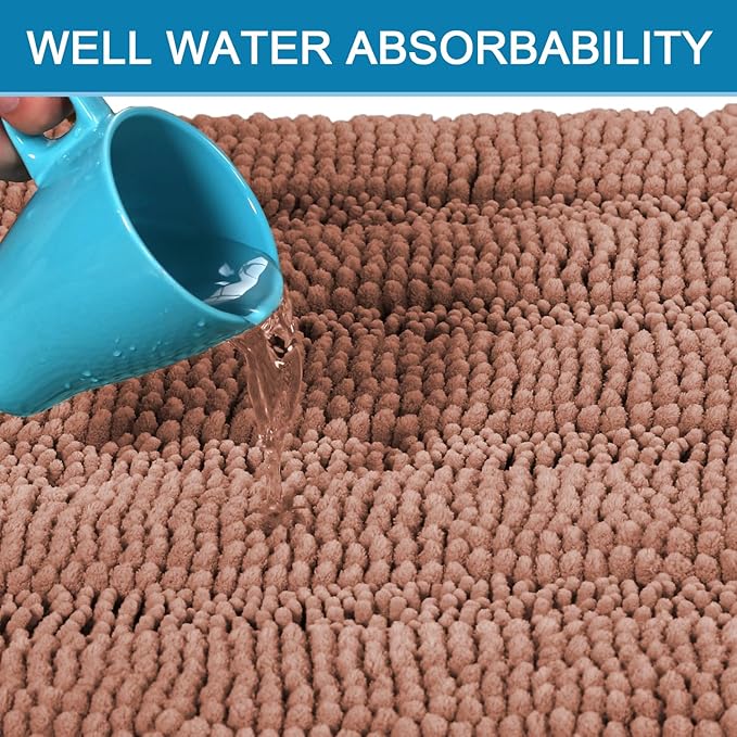 H.VERSAILTEX Bathroom Rugs Bath Mat Runner Rug Non Slip Kitchen Rug Extra Long - Image 5