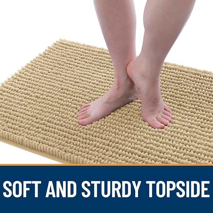 OLANLY Dog Door Mat for Muddy Paws 47x24, Ultra Absorbent Chenille Mud Doormat - Image 3