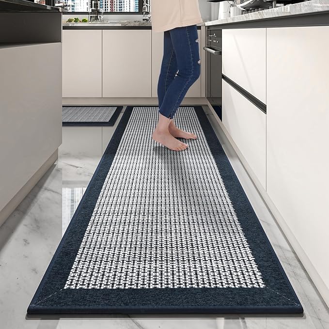 PADOOR Non Slip Kitchen Rugs Sets of 2 by PADOOR