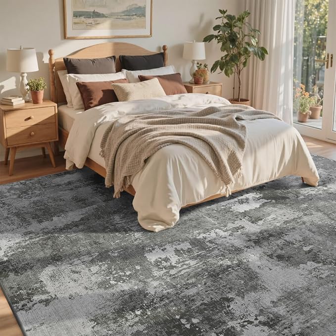 5x7 Ft Area Rugs for Living Room, Soft Non-Slip Washable Rugs Modern Abstract - Image 4