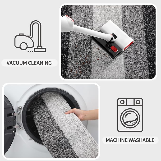 Kitinjoy Indoor Outdoor Door Mat, 50x30 Non-Slip Absorbent Dirt Trapper - Image 5