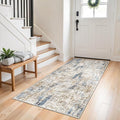 3x6 Washable Non-Slip Kitchen Runner Rug – Modern Abstract Wide Floor Carpet by ZHXXUJ