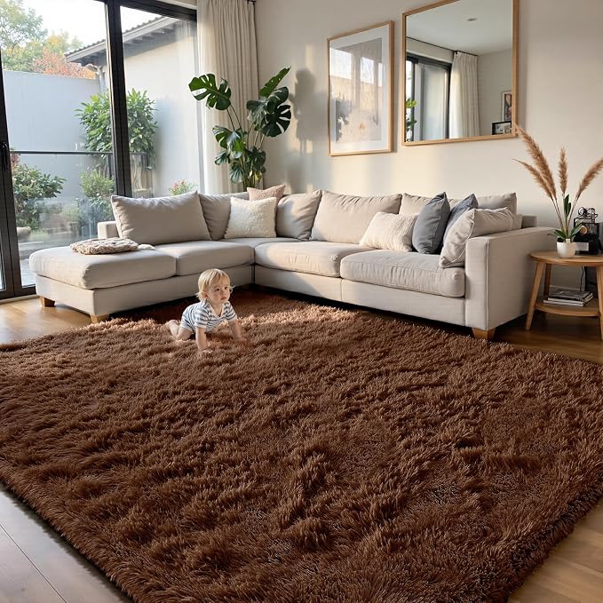 yongyangjuxin Fluffy Rug Shag Area Rug, Super Soft Shag Rugs - Image 3