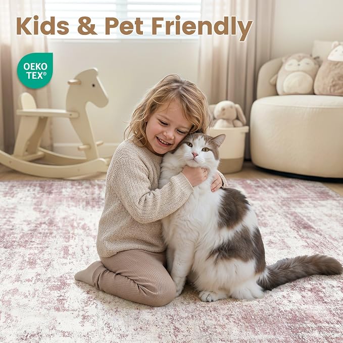 Washable 6x9 Area Rug for Living Room - Image 4