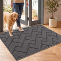 hicorfe Door Mat Indoor Entrance, TPR Backing Dirt Trapper Front Door Mat by Hicorfe