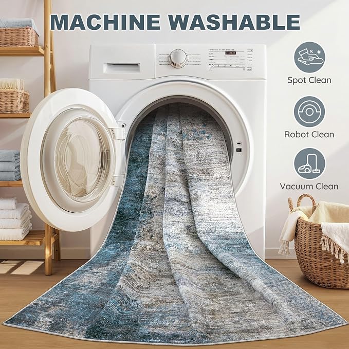 DMOYEST 10x12 Area Rug for Living Room, Washable & Non Slip Large Indoor Carpet - Image 5