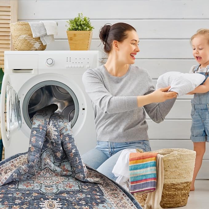 Washable Oriental Hallway Runner Rug - Image 4