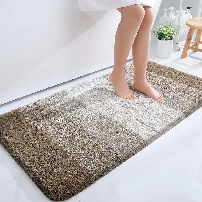 OLANLY Large Bathroom Rugs Mat 40x24, Extra Soft Absorbent Microfiber Bath Rugs by OLANLY