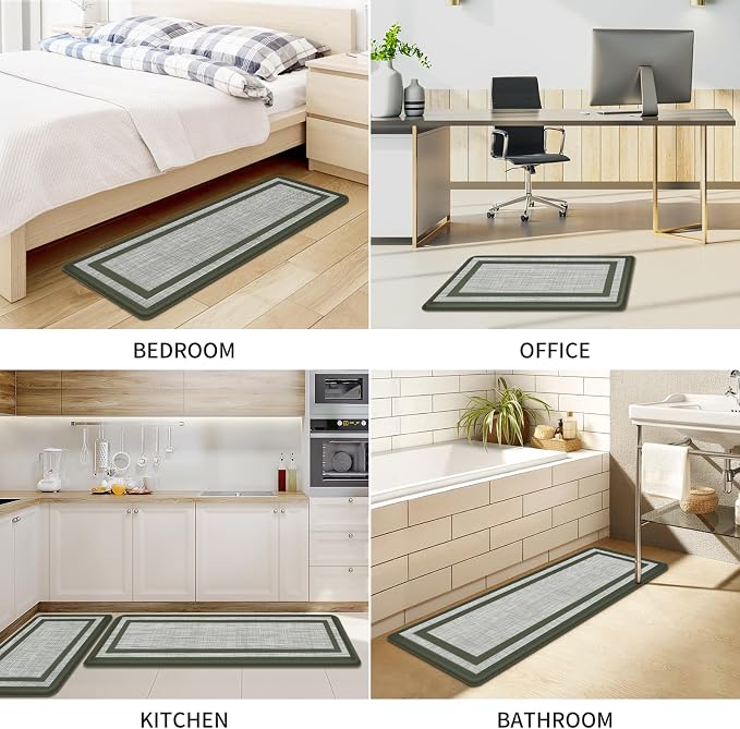 Mattitude Kitchen Mats Set of 2 Cushioned Anti-Fatigue Non-Skid Rug Sets - Image 7