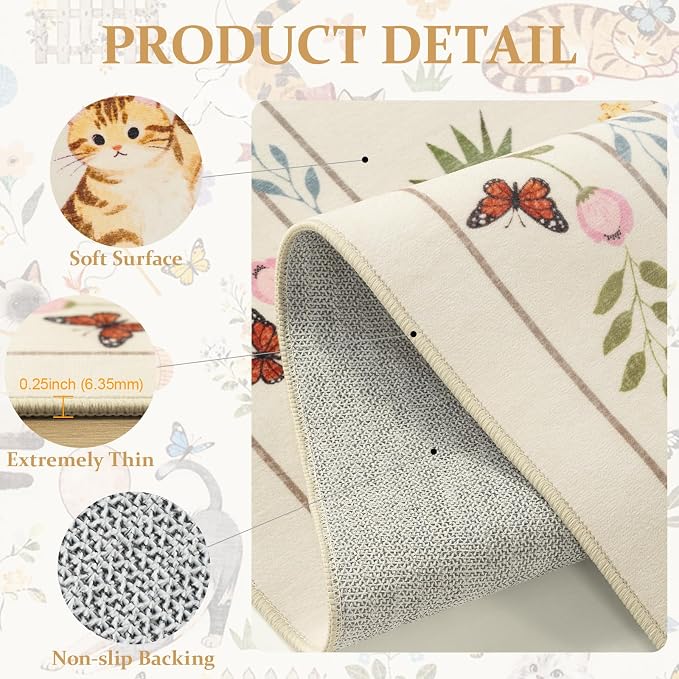 Unirea 8x10 Beige Cat Area Rugs - Image 4