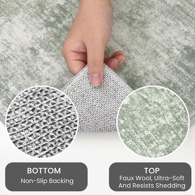 IOHOUZE Abstract Runner Rug 3x6 Ft Washable Runners - Image 3