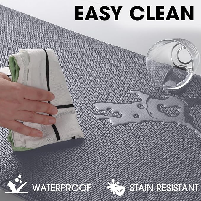 Mattitude Kitchen Mat Cushioned Anti-Fatigue Floor Mat Water Resistant Non-Slip - Image 4