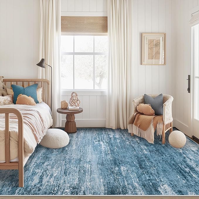 Washable Rug 5x7 Area Rugs for Living Room: Neutral Soft Rug Abstract Non Slip - Image 6