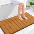 OLANLY Memory Foam Bath Mat 44x24, Super Soft Absorbent Bathroom Rugs, Quick Dry by OLANLY