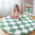 KICMOR Round Rug 4ft for Bedroom, Fluffy Soft Circle Area Rug Cute Small Living by KICMOR