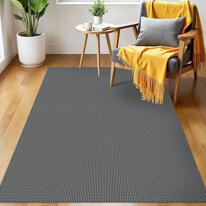 IOHOUZE Washable Area Rug 3x5 Non Slip Rubber Backed Woven Rugs - Image 8