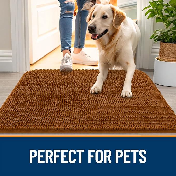 OLANLY Dog Door Mat for Muddy Paws 36x24, Absorbs Moisture and Dirt, Absorbent - Image 6