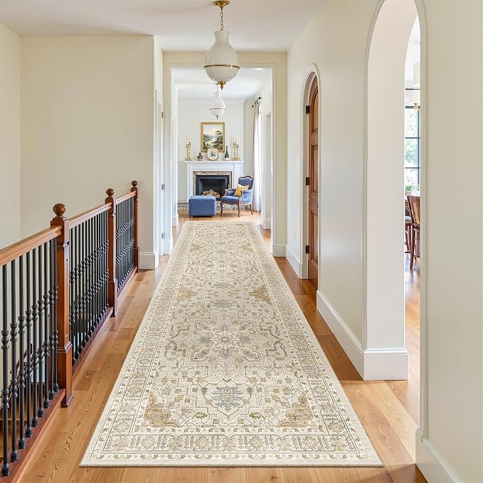 Madane 3x12 Hallway Runner Rug, Non Slip Washable 12ft Runner - Image 3