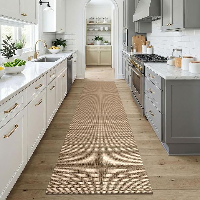 KOZYFLY Runners for Hallway 3x9, Wide Washable Runner Rug, Woven Non Slip - Image 2