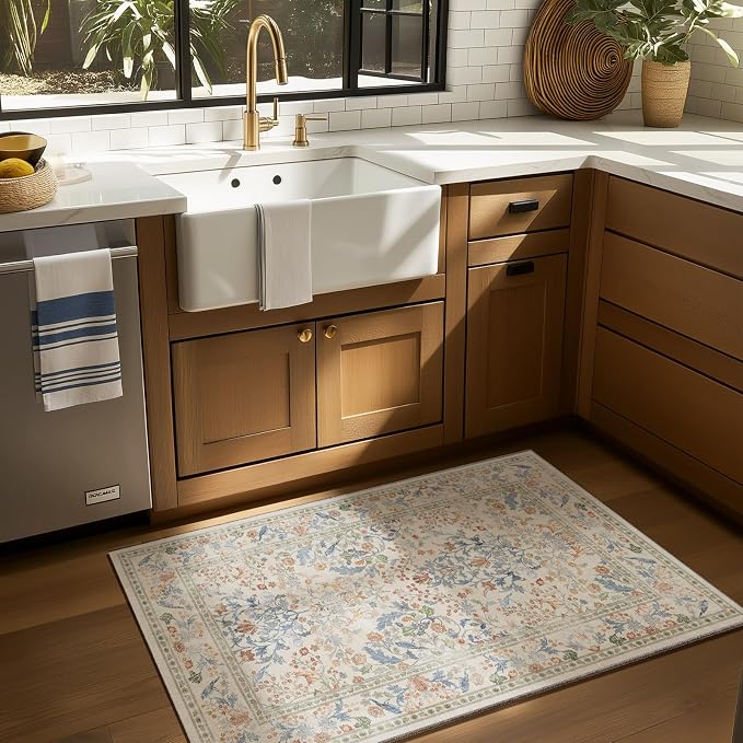 Machine Washable 2x3 Rugs for Entryway: Door Mat Indoor Entrance Small Area Rug - Image 2