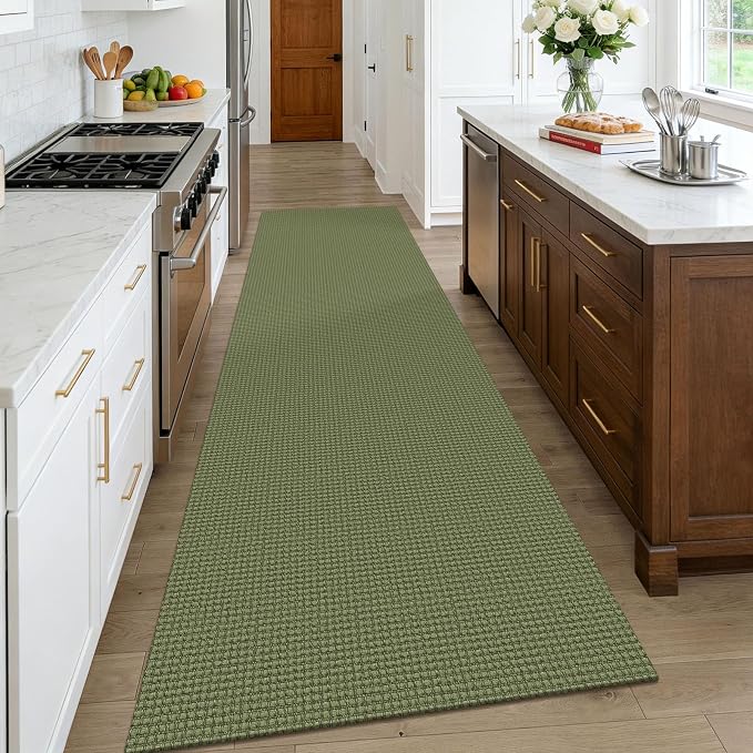KOZYFLY Cotton Runners Rugs for Hallway 3x10, Wide Washable Runner Rug - Image 2