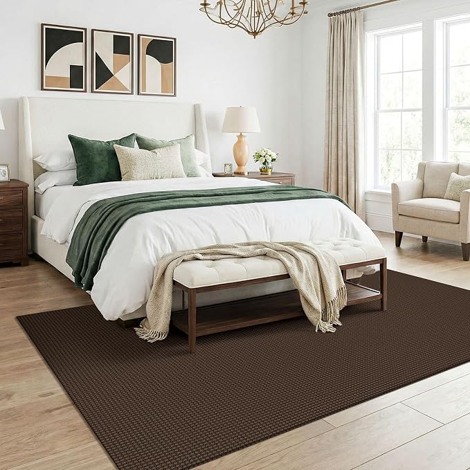 KOZYFLY Washable 5x7 Living Room Rug, Non Slip Woven Area Rugs, Braided Floor - Image 8