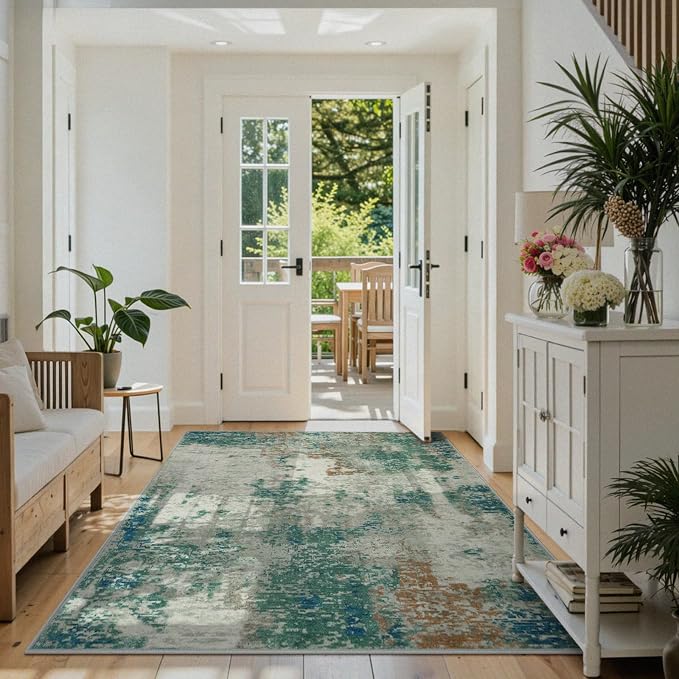 Lahome Modern Abstract Area Rug 5x7 Rugs - Image 5