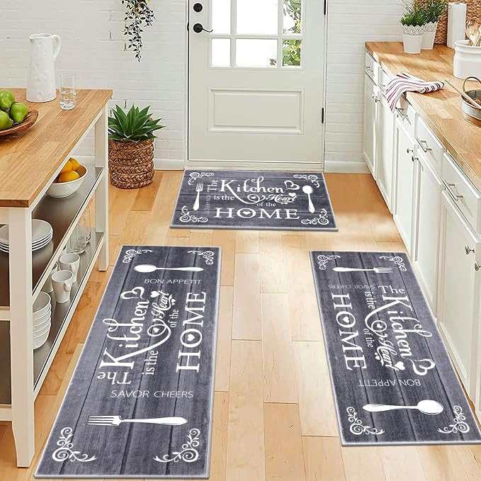 Vaukki Boho Kitchen Rug Sets 3 Pieces, Washable Kitchen Mats - Image 6