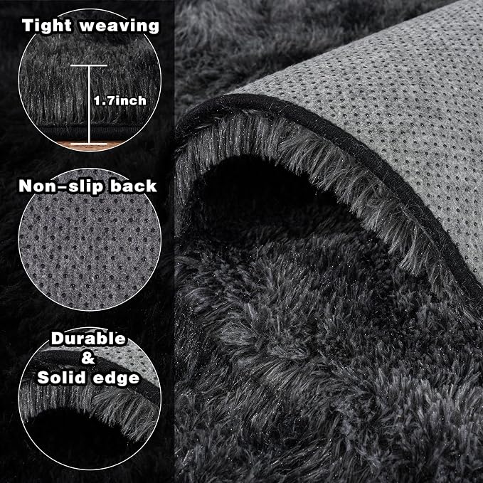 8x10 Area Rugs for Living Room, Ultra Soft Fluffy Large Shaggy Rug Carpet for - Image 4
