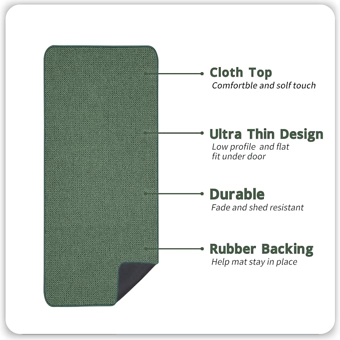 Bosap Bath Mat, Ultra Thin Bathroom Runner Rugs, Large Bath Mats - Image 2