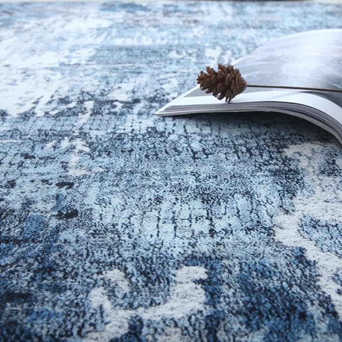 Rugcomf 9x12 Boho Rug Soft Area Rug Non-Slip Non-Shedding Faux Wool Vintage Rug - Image 7